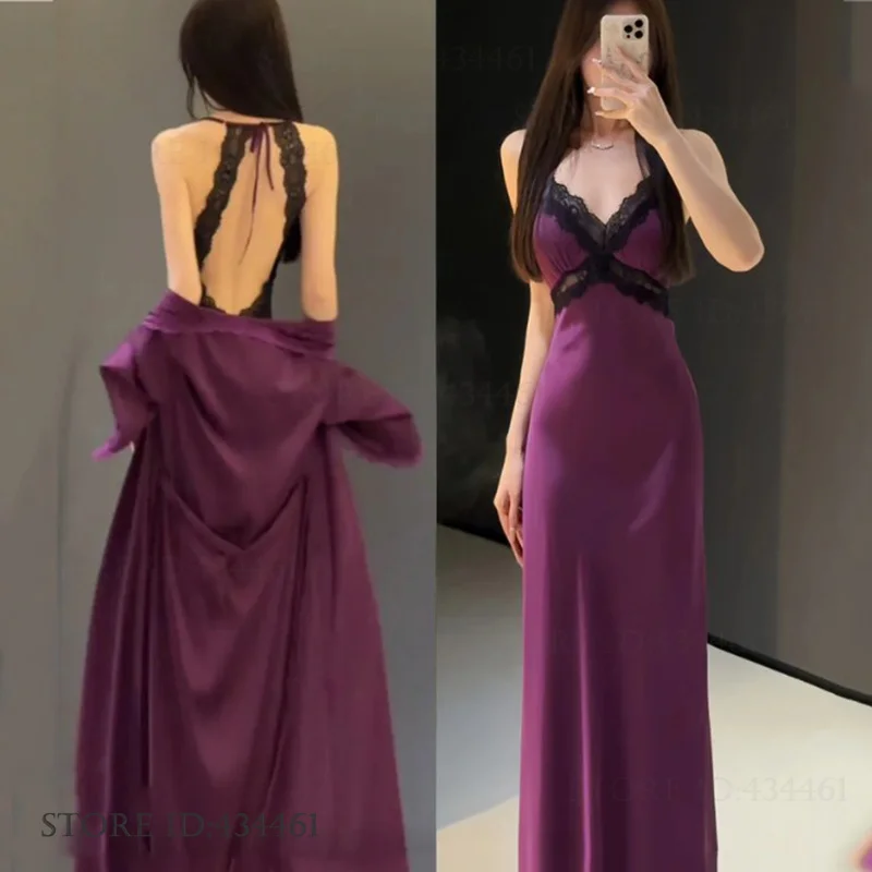 Summer Nights Clothing - Sexy Women's Nighty&Robe Set Long Kimono