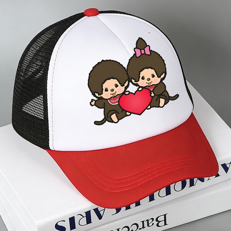 Summer Clothing Gifts - Monchhichi Mesh Baseball Caps Cartoon Figures