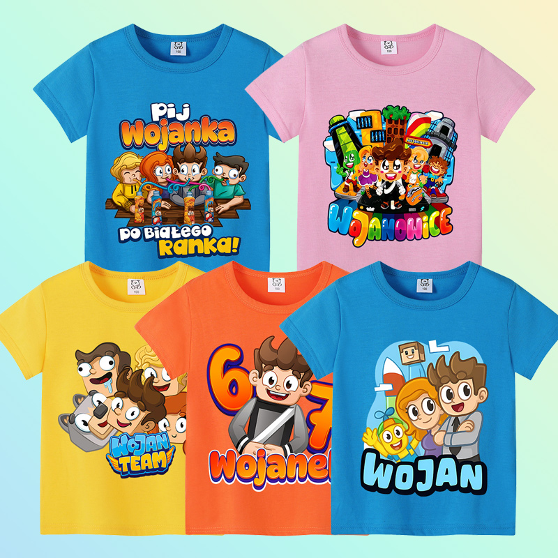 Summer Clothing Gifts - Wojans Team T-shirt Anime Round Neck