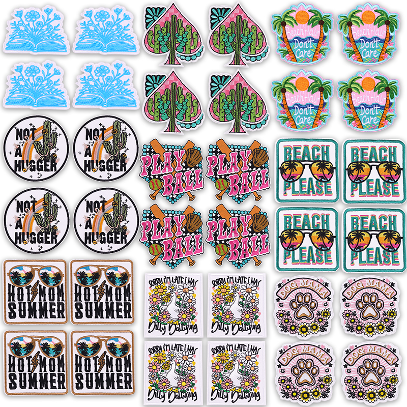 Summer Clothing Vibes - 5PCS Play Ball Embroidered Patches For