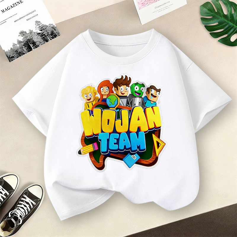 Summer Clothing Gifts - Short Sleeve T-shirt for Boys Wojan