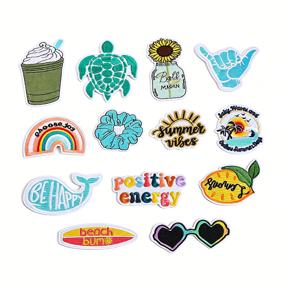13pc Summer Beach Iron-On Patc - Summer Clothing Vibes recension och pris