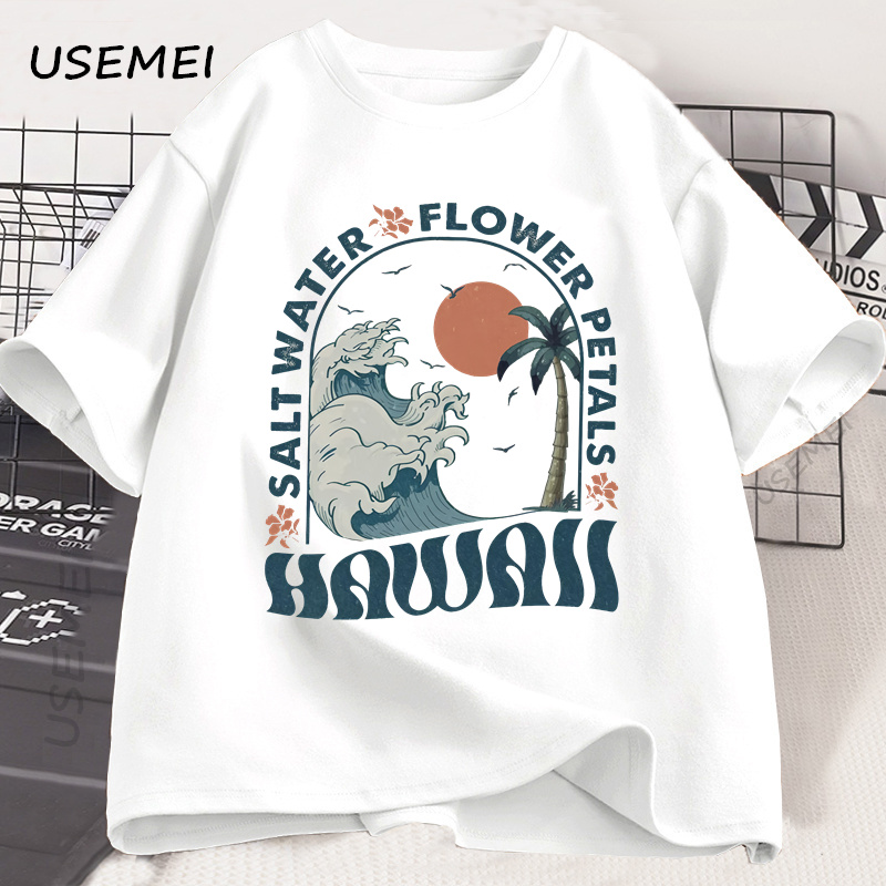 Hawaii Beach T-Shirt Ocean Bea - Summer Clothing Vibes recension och pris