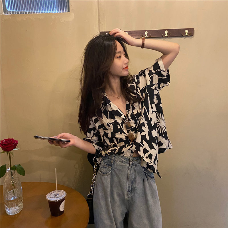 Summer New Printing Loose Shir - Summer Clothing For Teens recension och pris