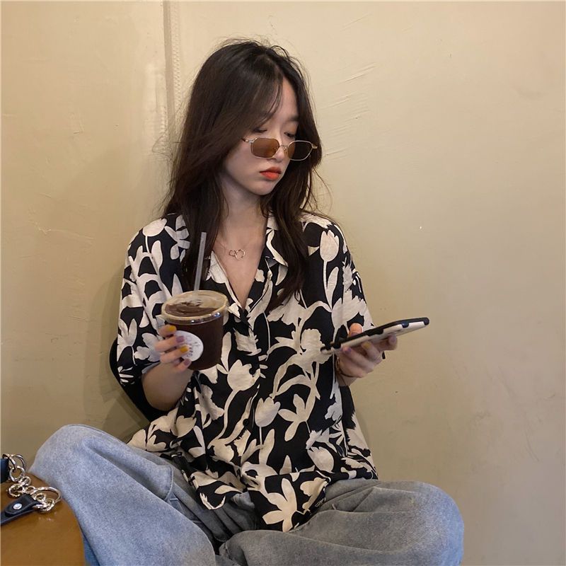 Summer New Printing Loose Shir - Summer Clothing For Teens recension och pris