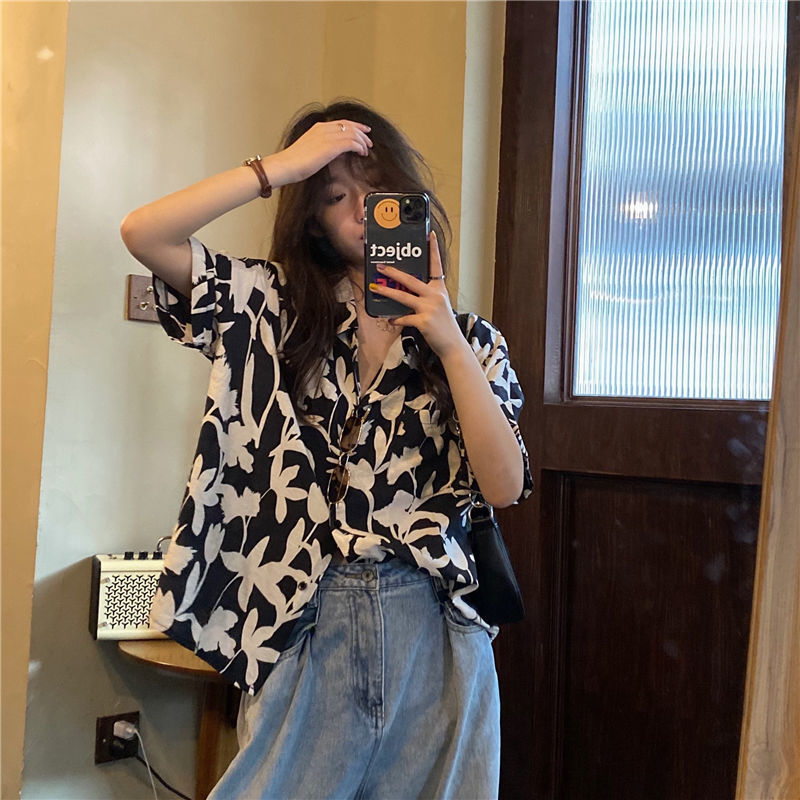 Summer New Printing Loose Shir - Summer Clothing For Teens recension och pris