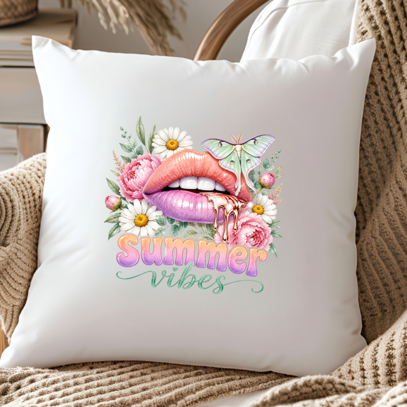2PCS Colorful Lips Flowers But - Summer Clothing Vibes recension och pris