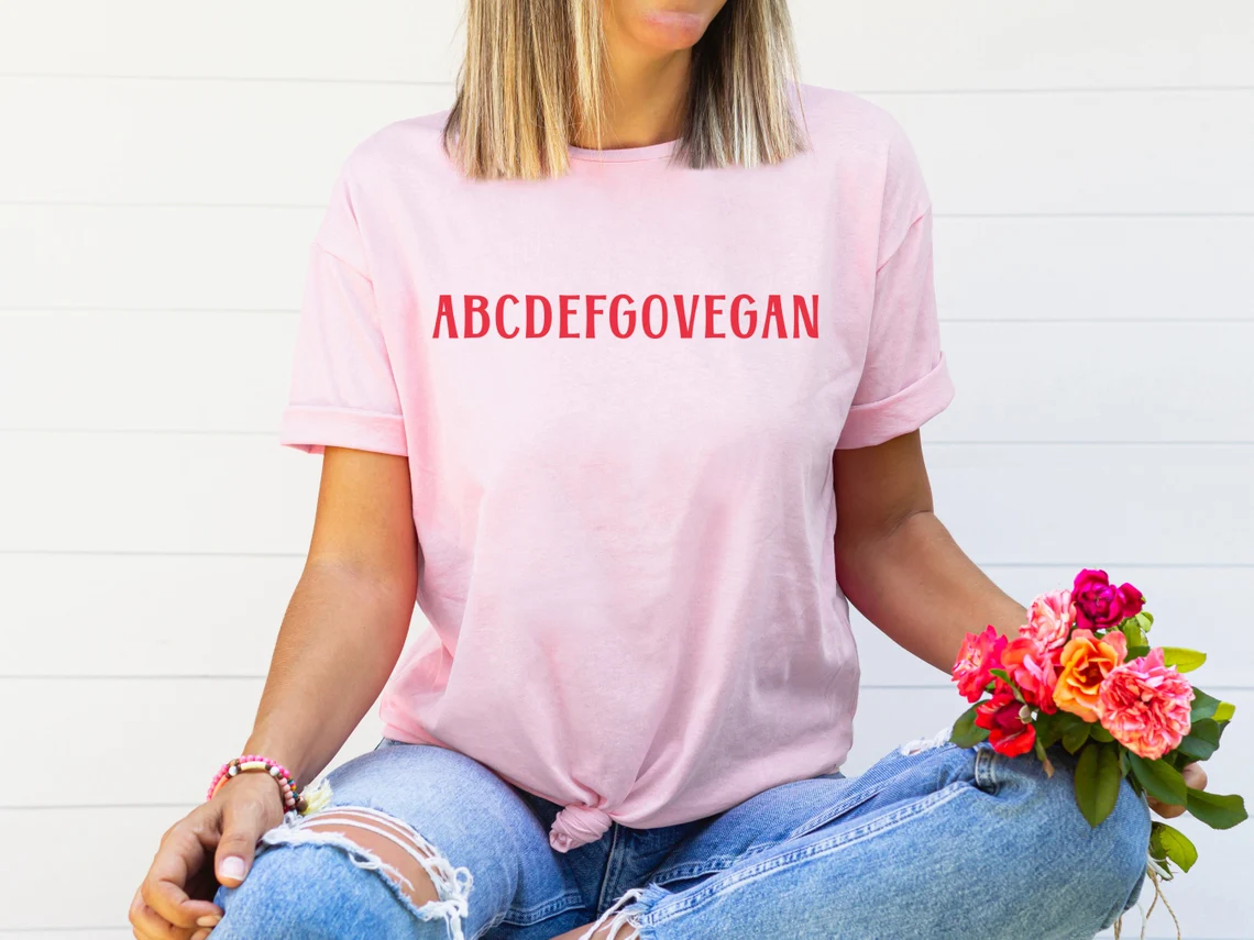 Skuggnas Go Vegan Funny Graphi - Summer Clothing Vibes recension och pris