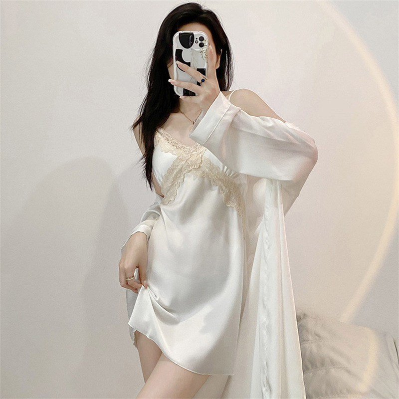 Lace Trim Chemise Nightgown Ba - Summer Nights Clothing recension och pris