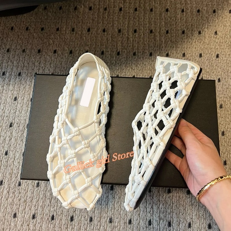 French Woven Mesh Hollow flat  - Summer Clothing Sale recension och pris