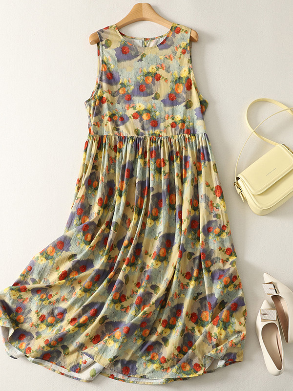 Summer Loose Floral Print Maxi - Summer Clothing Vibes recension och pris