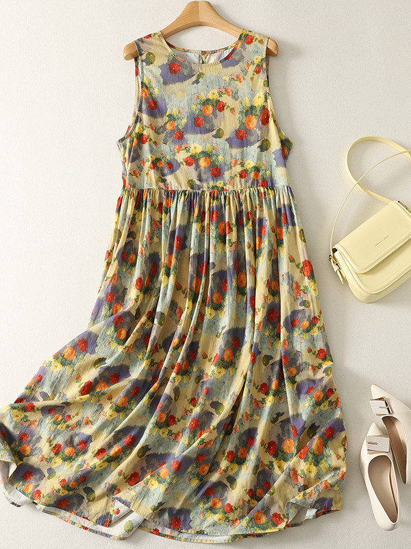 Summer Loose Floral Print Maxi - Summer Clothing Vibes recension och pris