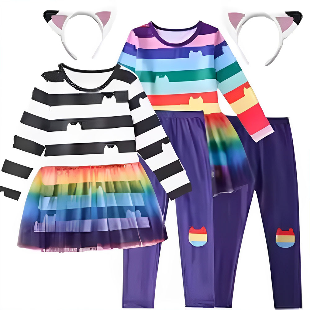 2026 cartoon Black White Strip - Summer Clothing Teen Girls recension och pris