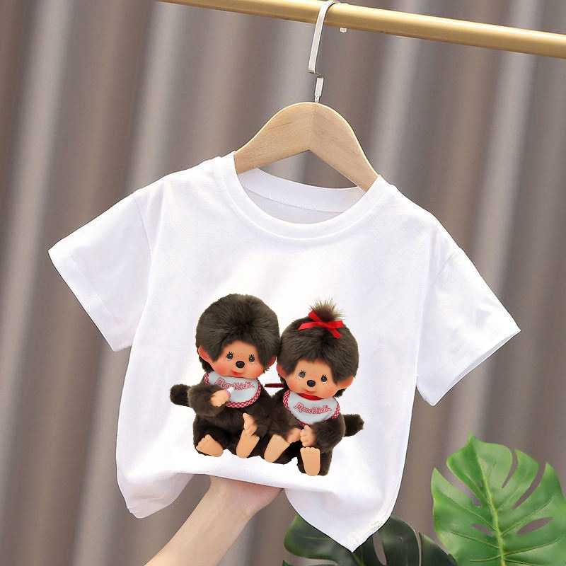 Monchhichi Kids T-shirts Anime - Summer Clothing Gifts recension och pris