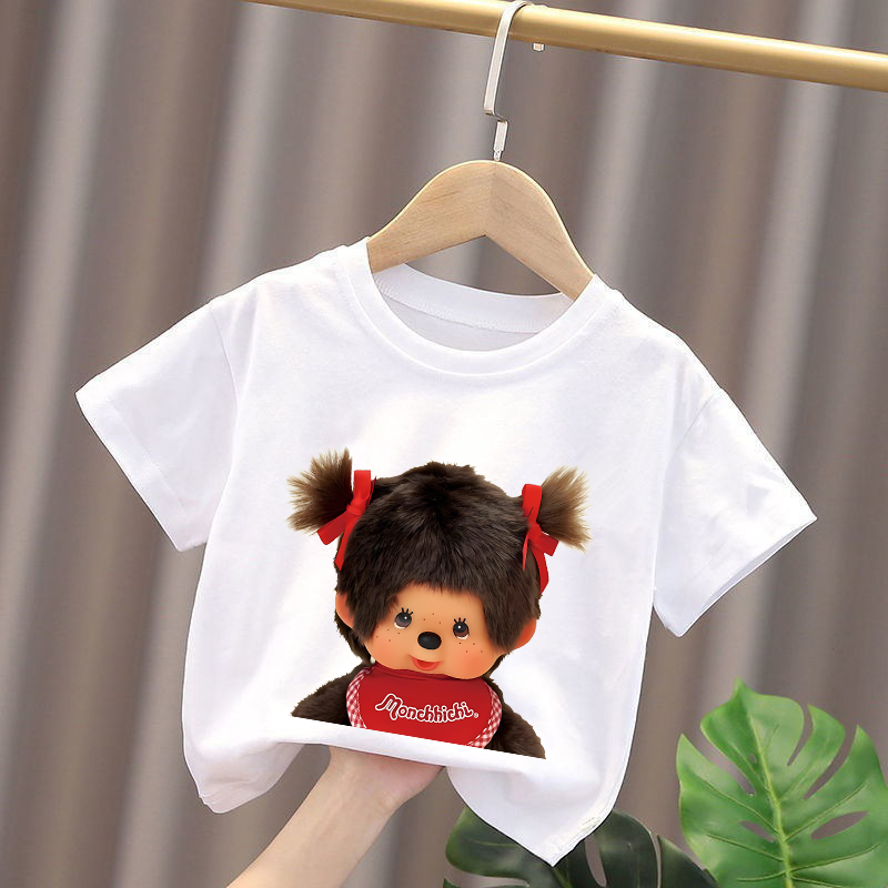 Monchhichi Kids T-shirts Anime - Summer Clothing Gifts recension och pris