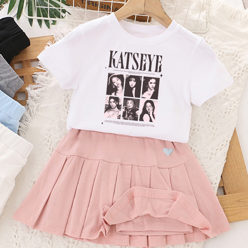 Kpop K-KATSEYE T-shirt+short S - Summer Clothing Gifts recension och pris