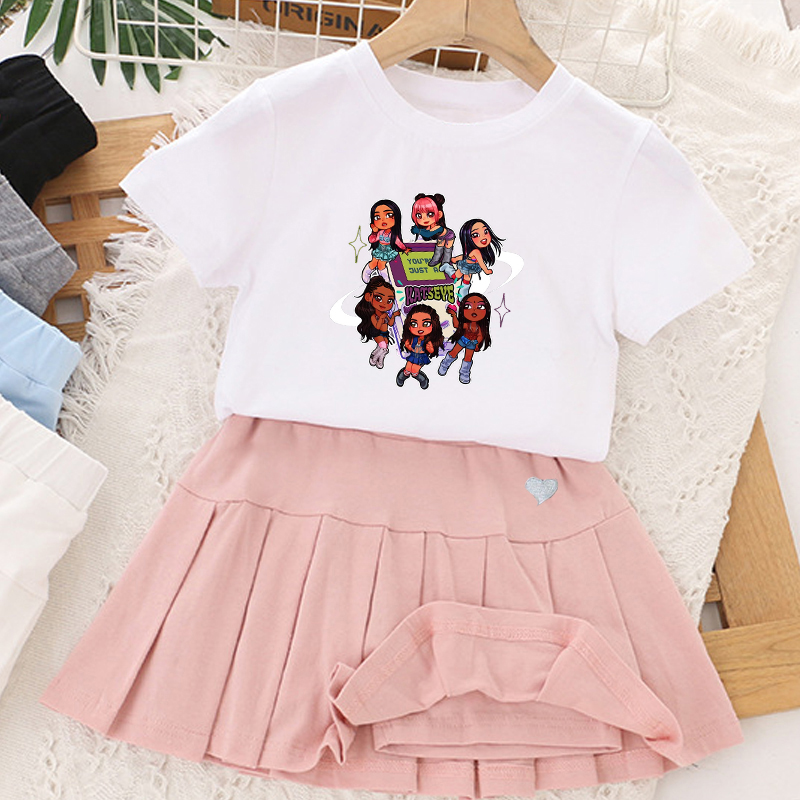 Kpop K-KATSEYE T-shirt+short S - Summer Clothing Gifts recension och pris