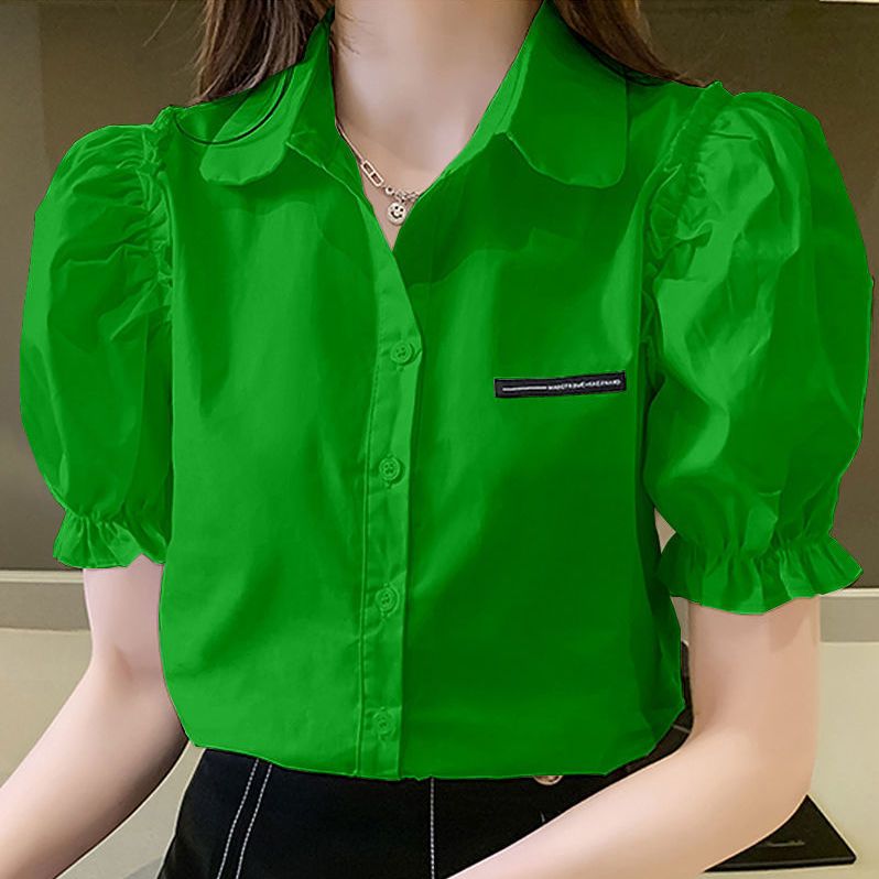 Summer New Solid Color Polo Ne - Summer Clothing For Teens recension och pris
