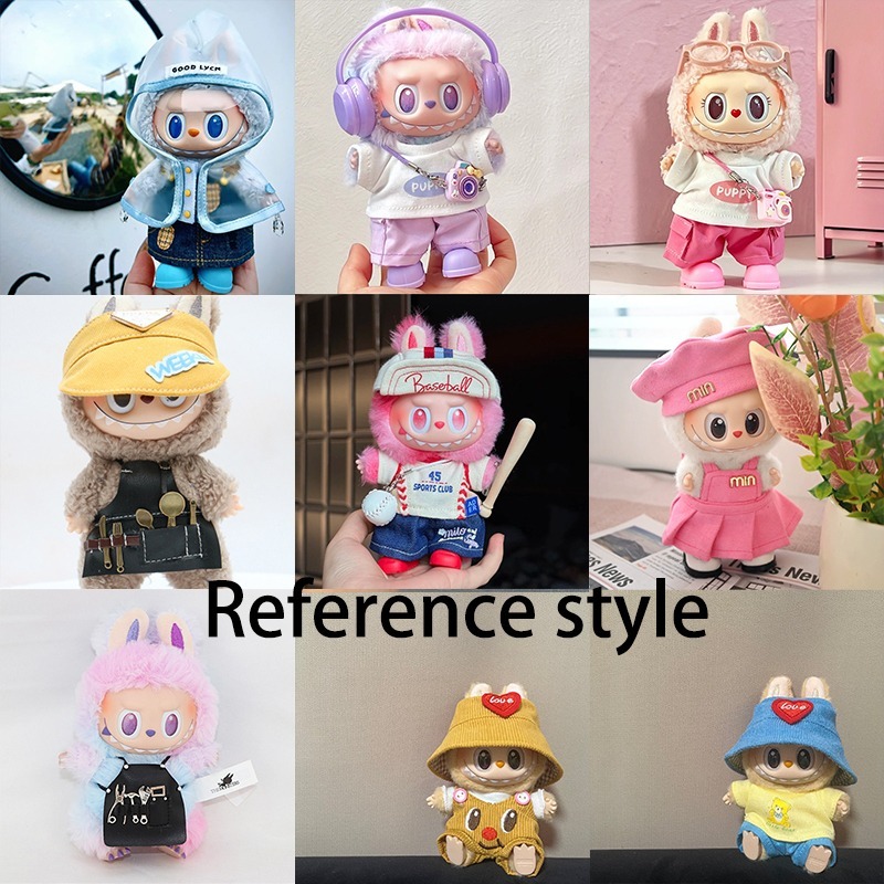 15 17cm For Labubu Doll Blind  - Summer Clothing Gifts recension och pris