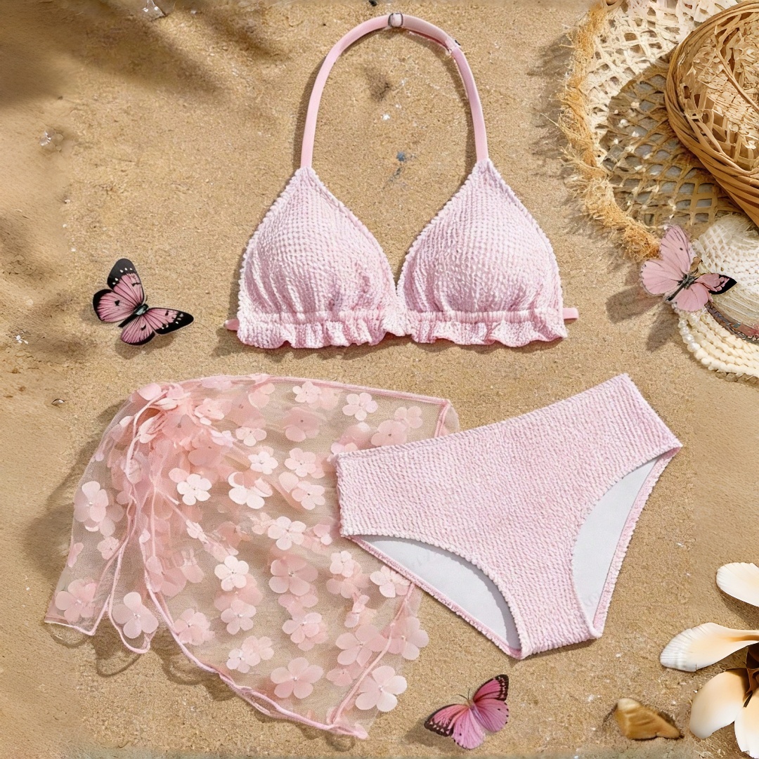 Tween And Teen Girl 3pcs Bikin - Summer Clothing Teen Girls recension och pris