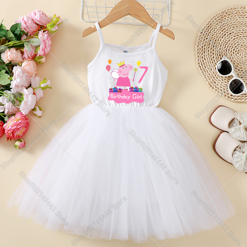 Peppa Pigs Dress Birthday Numb - Summer Clothing Gifts recension och pris