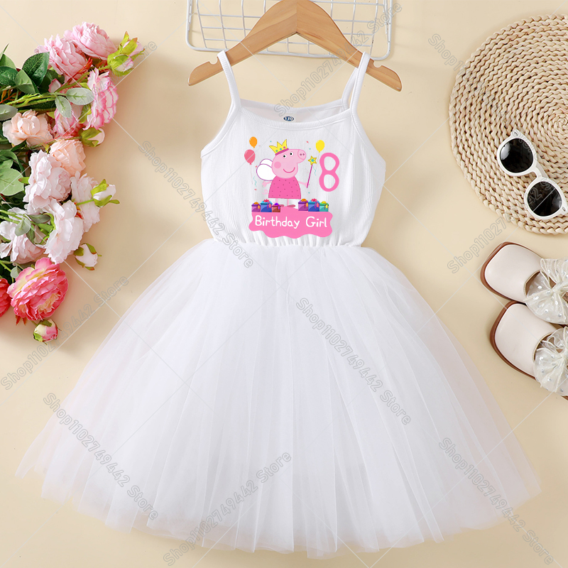 Peppa Pigs Dress Birthday Numb - Summer Clothing Gifts recension och pris