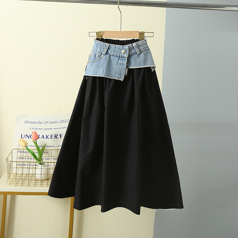 Korean Child Long Patchwork De - Summer Clothing Teen Girls recension och pris