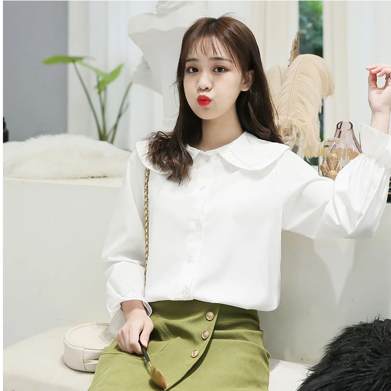 Spring Autumn New Doll Neck Bl - Summer Clothing For Teens recension och pris